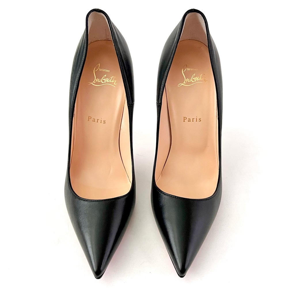 CHRISTIAN LOUBOUTIN | So Kate 120 Black Calf Leather Pumps Stilettos US 9.5 - Picture 3 of 16